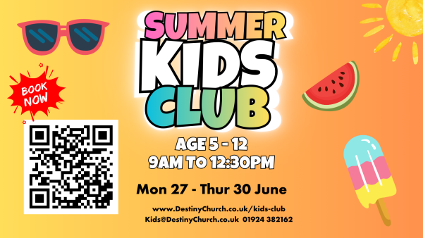 kids club summer poster
